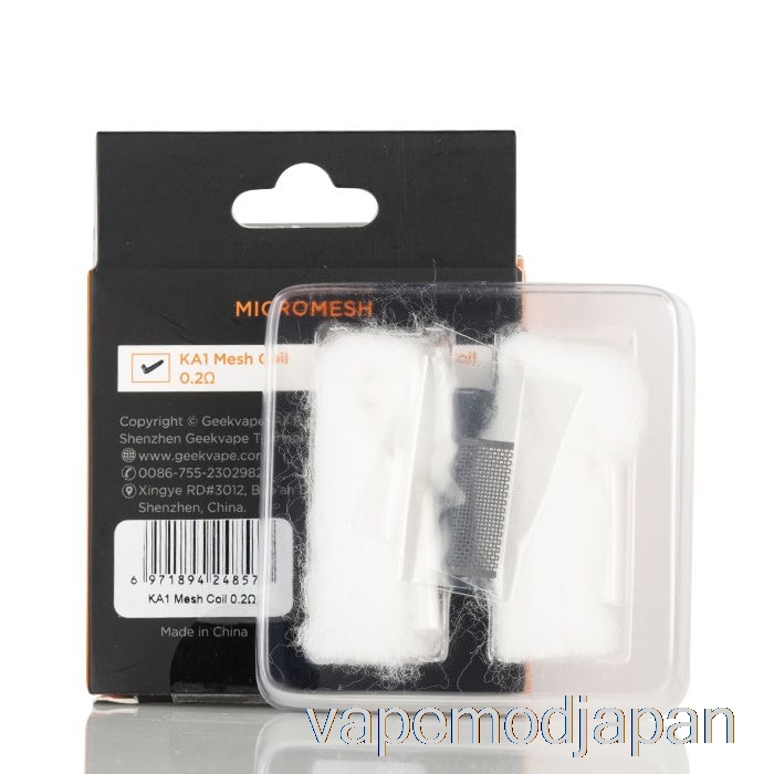Vape Mod Geek Vape Zeus X マイクロメッシュシートコイル (2枚) 0.2ohm Ka マイクロメッシュコイル